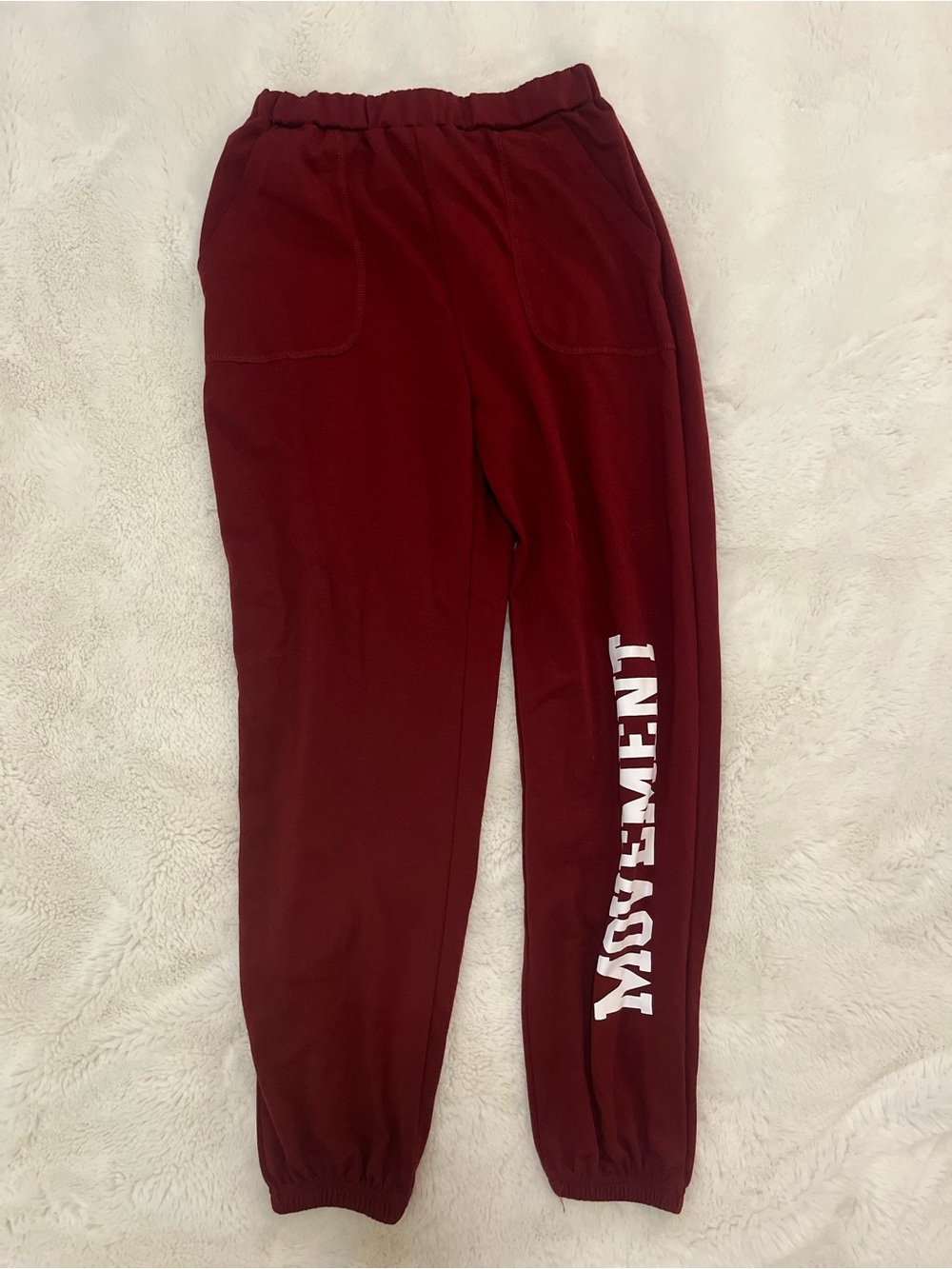 Red Track Pants for Women by Shein